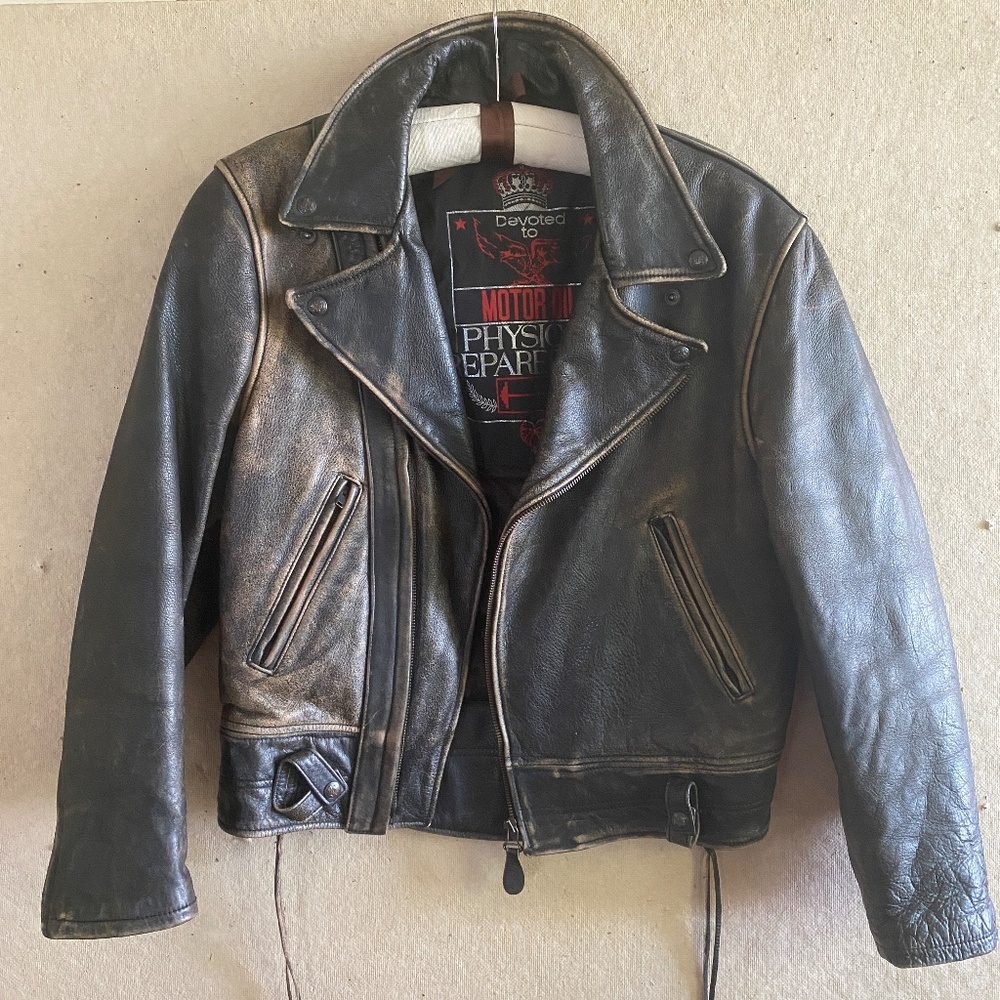 Distressed Motorcycle Jacket - Picture 10 of 16